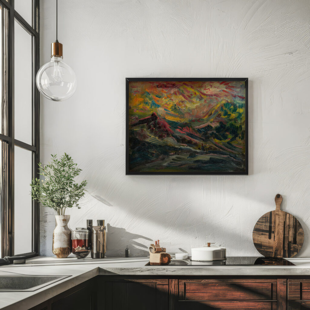 Sunset in the Mountains 1940–1944 Arnold Peter Weisz Kubincan 6 mockup