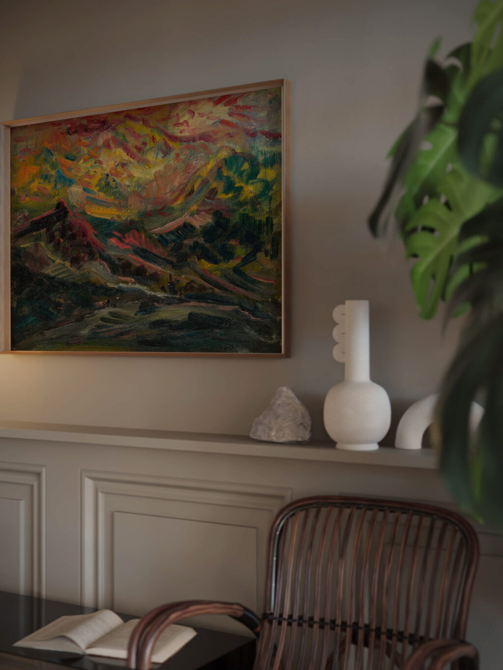 Sunset in the Mountains 1940–1944 Arnold Peter Weisz Kubincan video mockup