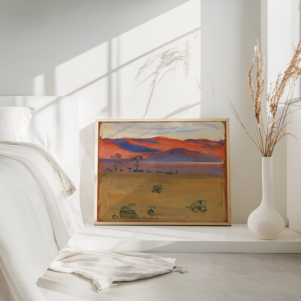 Sunset on the Savannah 1909 Akseli Gallen Kallela 4 mockup