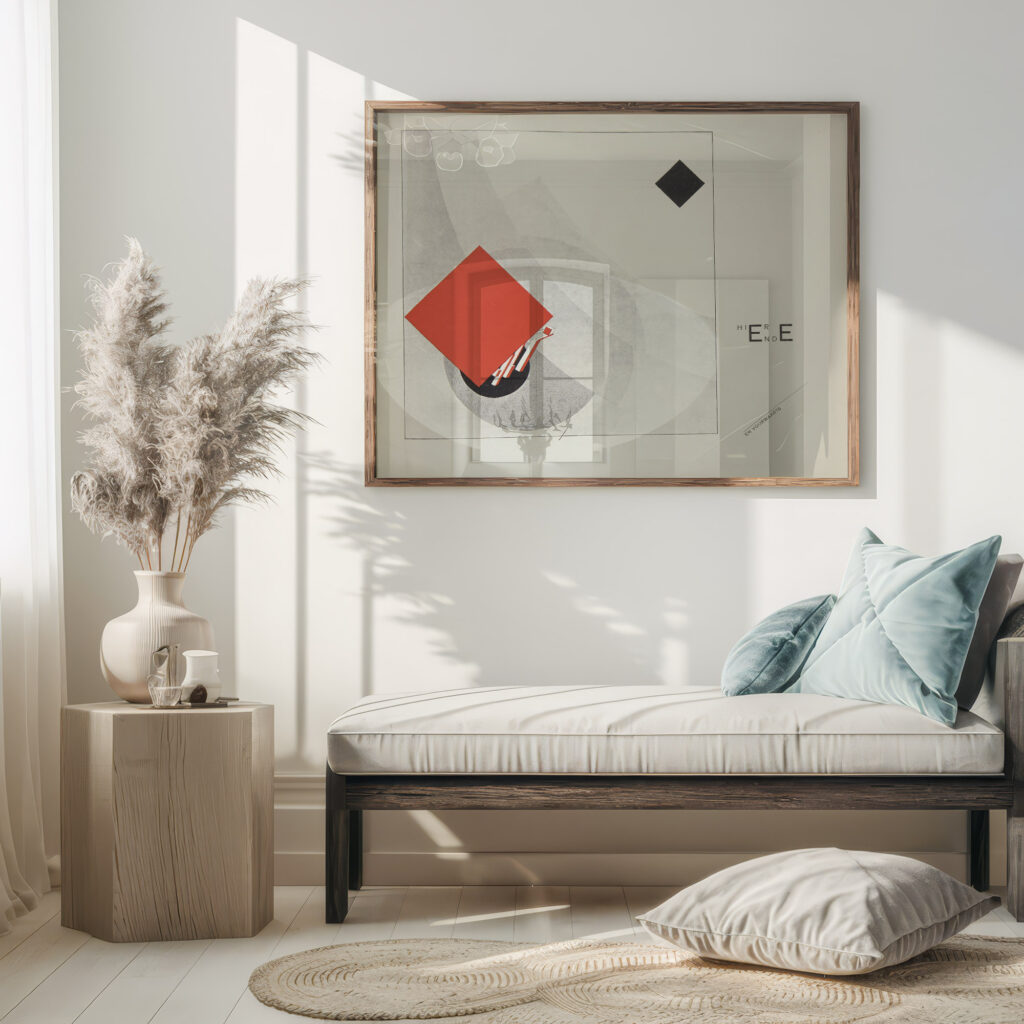 Suprematisch worden van tWee kWA drA ten in 6 konstrukties Pl. 1 1922 El Lissitzky 5 mockup