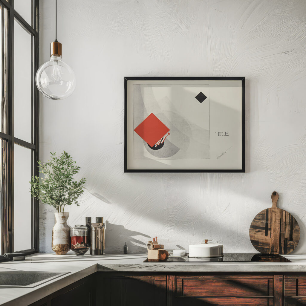 Suprematisch worden van tWee kWA drA ten in 6 konstrukties Pl. 1 1922 El Lissitzky 6 mockup