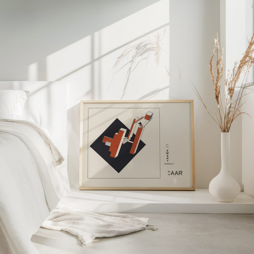 Suprematisch worden van tWee kWA drA ten in 6 konstrukties Pl. 10 1922 El Lissitzky 4 mockup