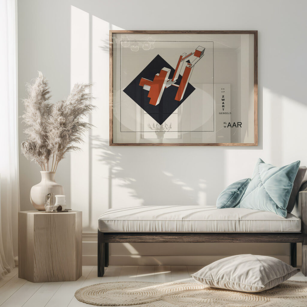 Suprematisch worden van tWee kWA drA ten in 6 konstrukties Pl. 10 1922 El Lissitzky 5 mockup