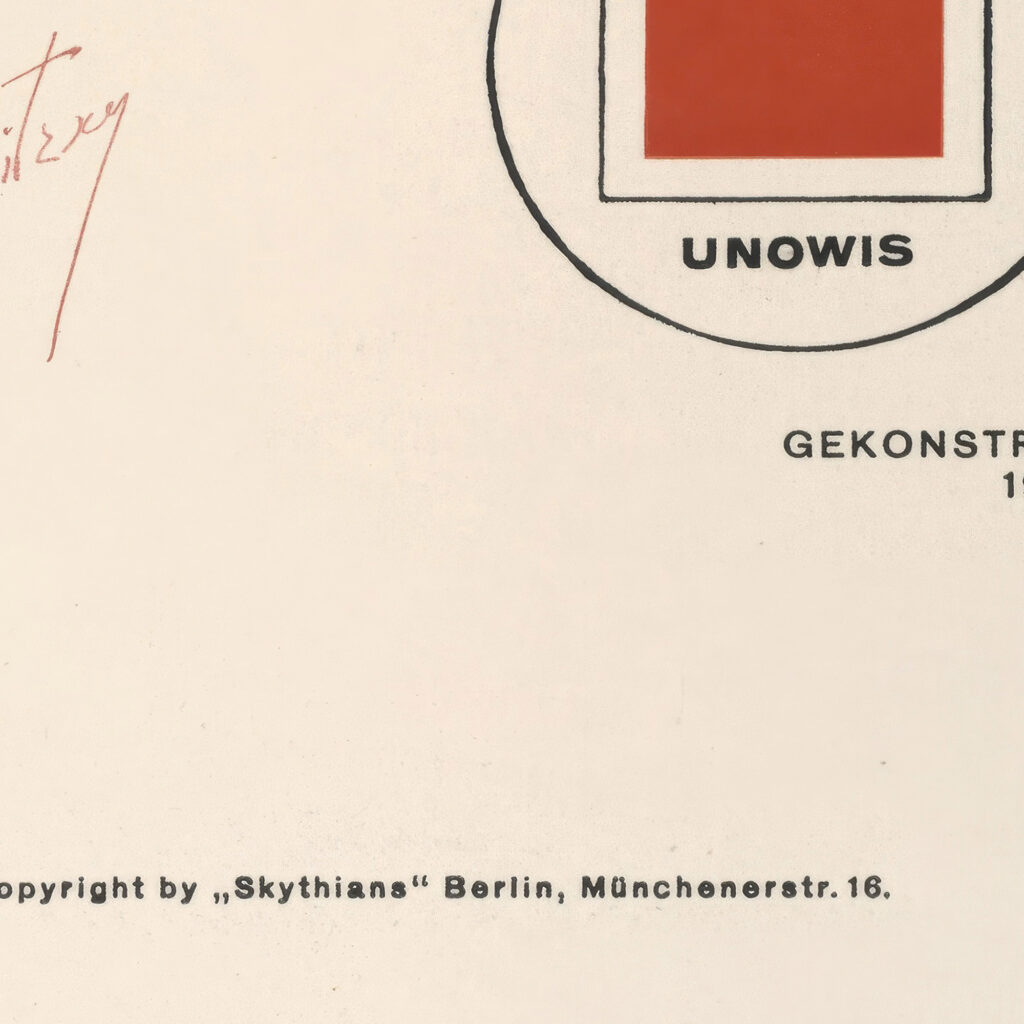 Suprematisch worden van tWee kWA drA ten in 6 konstrukties Pl. 11 1922 El Lissitzky 8 mockup