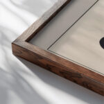 Suprematisch worden van tWee kWA drA ten in 6 konstrukties Pl. 2 1922 El Lissitzky close up dark wood mockup