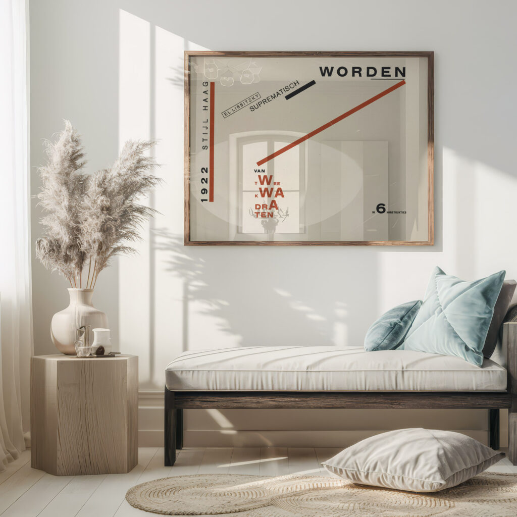 Suprematisch worden van tWee kWA drA ten in 6 konstrukties Pl. 4 1922 El Lissitzky 5 mockup