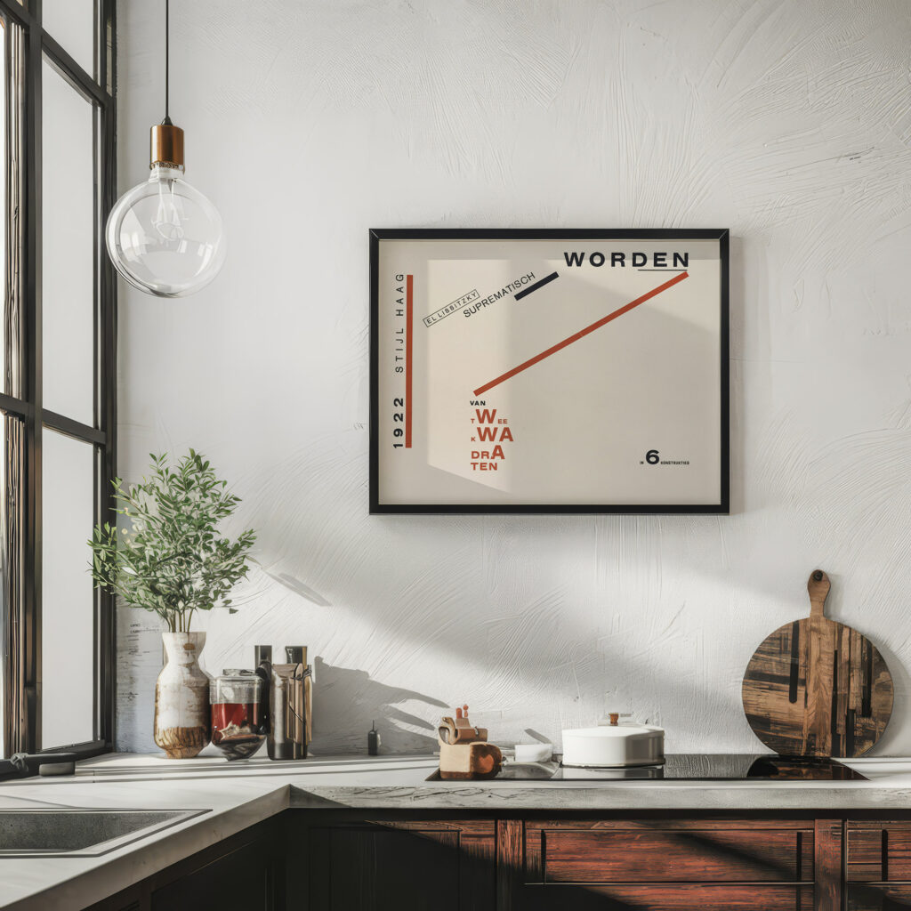 Suprematisch worden van tWee kWA drA ten in 6 konstrukties Pl. 4 1922 El Lissitzky 6 mockup