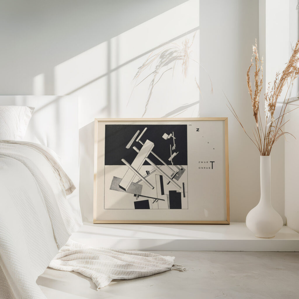 Suprematisch worden van tWee kWA drA ten in 6 konstrukties Pl. 6 1922 El Lissitzky 4 mockup