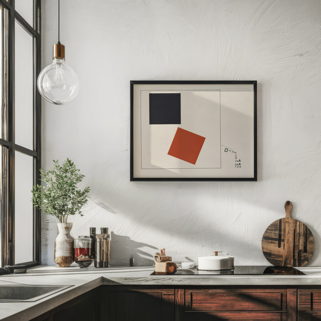 Suprematisch worden van tWee kWA drA ten in 6 konstrukties Pl. 7 1922 El Lissitzky 6 mockup