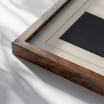 Suprematisch worden van tWee kWA drA ten in 6 konstrukties Pl. 7 1922 El Lissitzky close up dark wood mockup