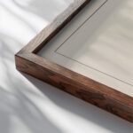 Suprematisch worden van tWee kWA drA ten in 6 konstrukties Pl. 8 1922 El Lissitzky close up dark wood mockup