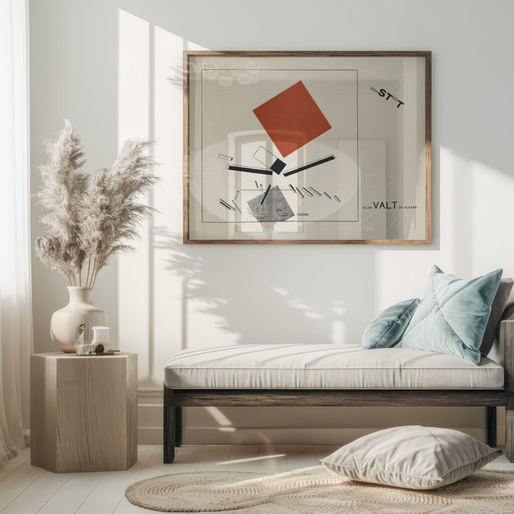 Suprematisch worden van tWee kWA drA ten in 6 konstrukties Pl. 9 1922 El Lissitzky 5 mockup