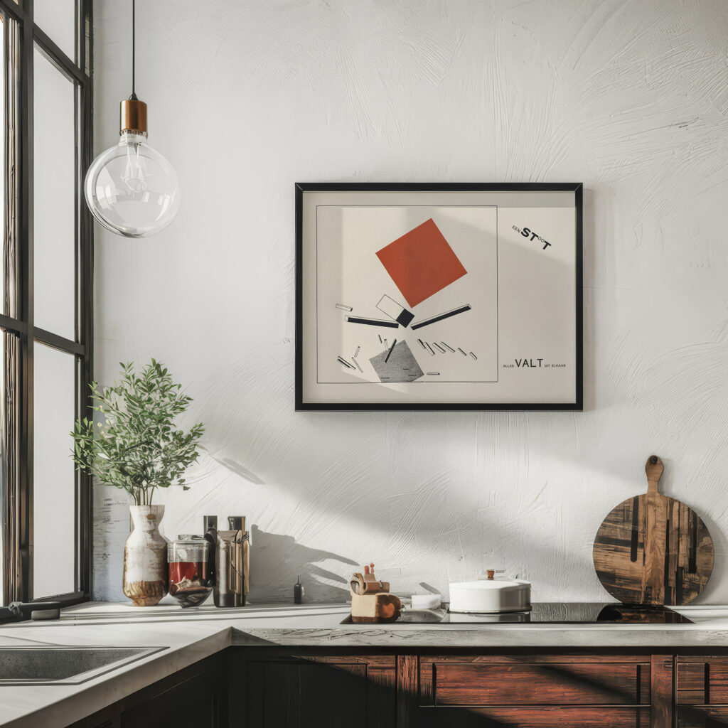 Suprematisch worden van tWee kWA drA ten in 6 konstrukties Pl. 9 1922 El Lissitzky 6 mockup