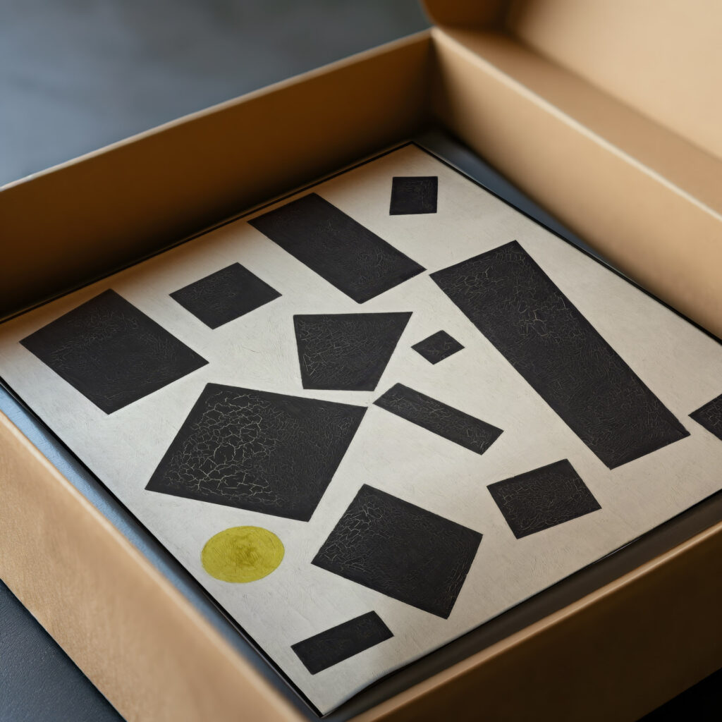 Suprematism 1915 Kazimir Malevich video mockup