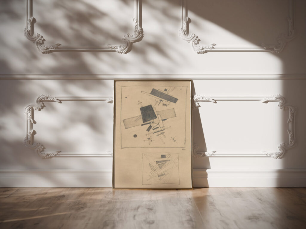 Suprematist Composition ca. 1915–16 Kazimir Malevich video mockup