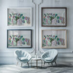 Sur la pelouse Raoul Dufy framed posters mockup