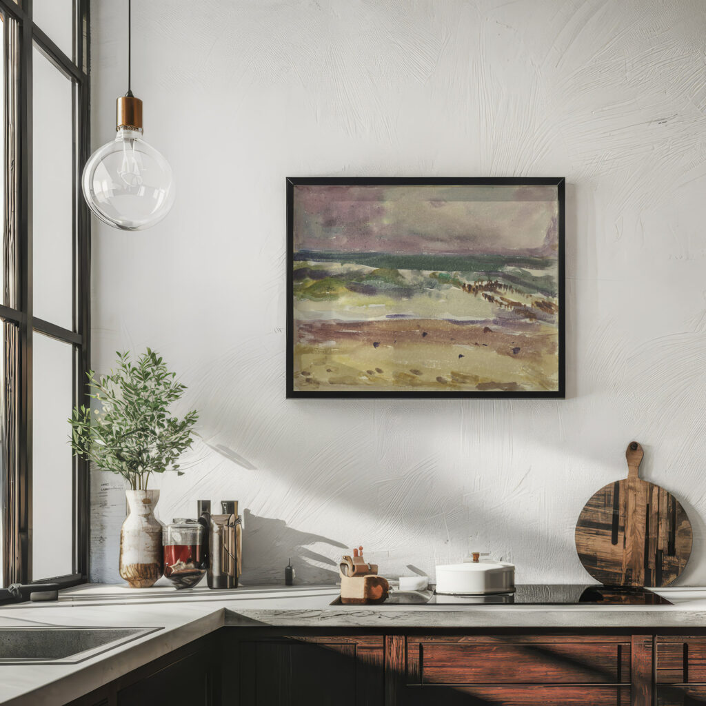 Surf motif from Sylt 1948 Arno Konig 6 mockup