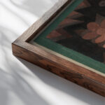 Suspended Fruit 1921 Paul Klee close up dark wood mockup