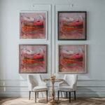 Swan Carpet 1991 Tiit Paasuke framed posters mockup