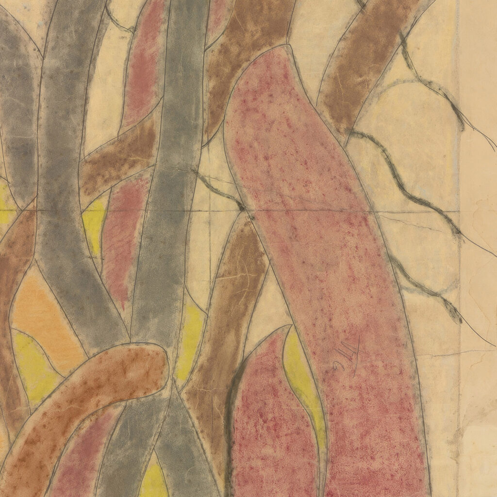 Swiety Franciszek. Projekt witraza do prezbiterium kosciola Franciszkanow w Krakowie 1897 Stanislaw Wyspianski 1 8 mockup
