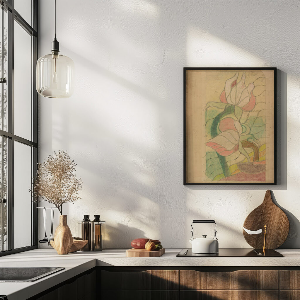 Swiety Franciszek. Projekt witraza do prezbiterium kosciola Franciszkanow w Krakowie 1897 Stanislaw Wyspianski 6 6 mockup