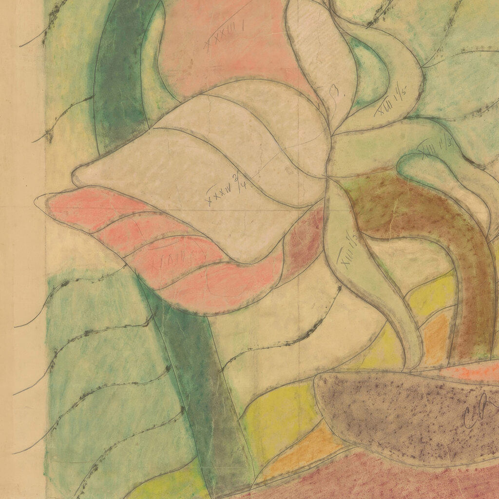 Swiety Franciszek. Projekt witraza do prezbiterium kosciola Franciszkanow w Krakowie 1897 Stanislaw Wyspianski 6 8 mockup