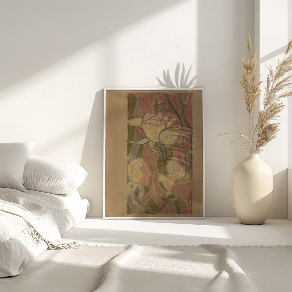 Swiety Franciszek. Projekt witraza do prezbiterium kosciola Franciszkanow w Krakowie 1897 Stanislaw Wyspianski 7 4 mockup