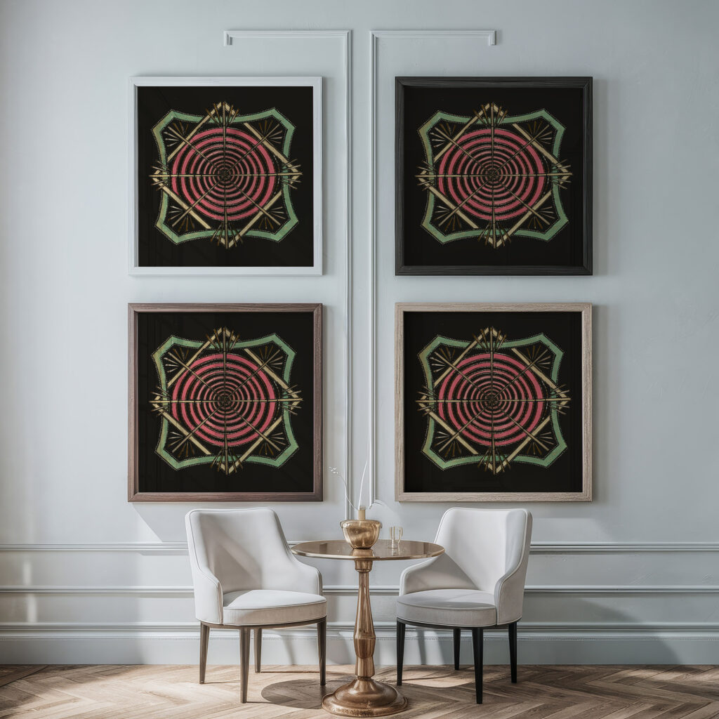 Swirling Pattern ca. 1780 Unknown framed posters mockup