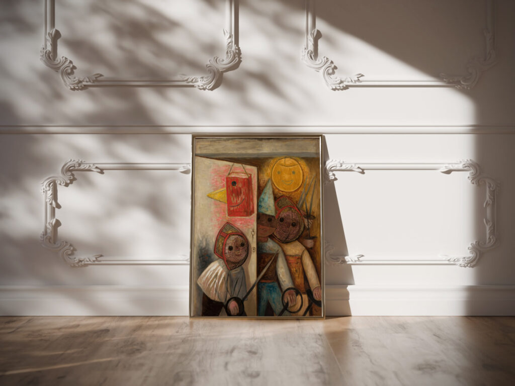 Swordsmen 1931 Tadeusz Makowski video mockup