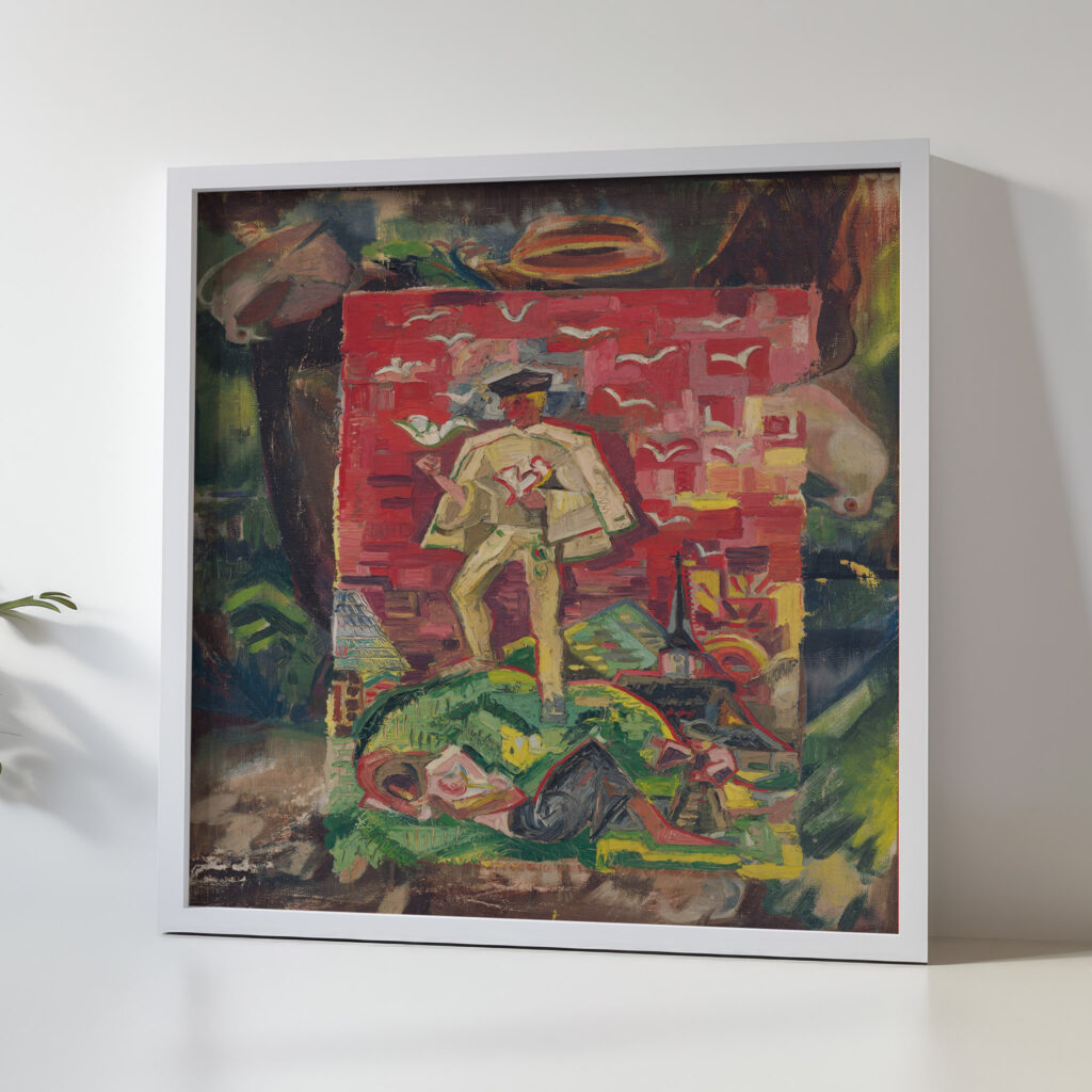 Symbolic Figure of a Man in a Folk Costume 1930 1935 Arnold Peter Weisz Kubincan 5 mockup