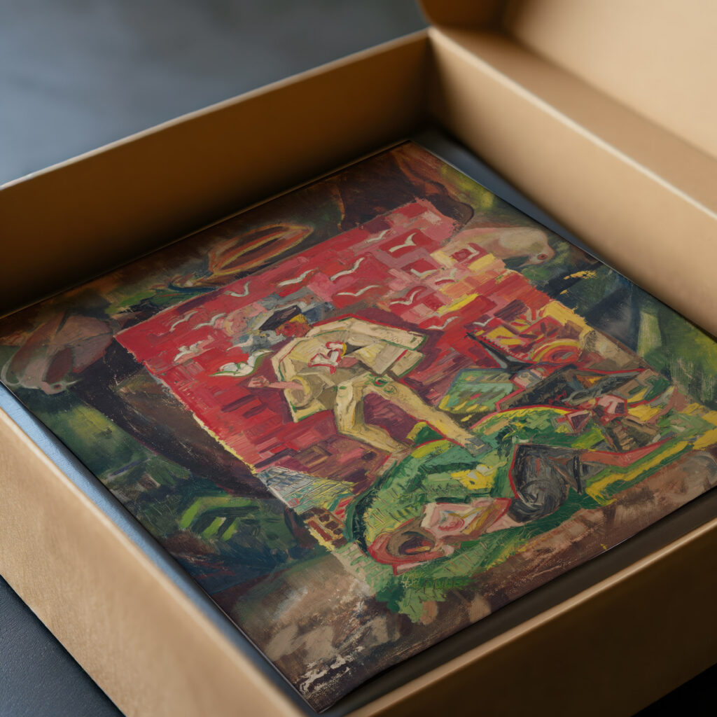 Symbolic Figure of a Man in a Folk Costume 1930 1935 Arnold Peter Weisz Kubincan video mockup