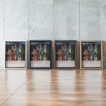 The three wise men 1962 Binder topaz framed posters mockup