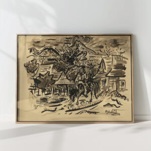 a man from orava on a horse 1935 arnold peter weisz kubincan high quality print