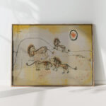 a pride of lions take note 1924 paul klee high quality print