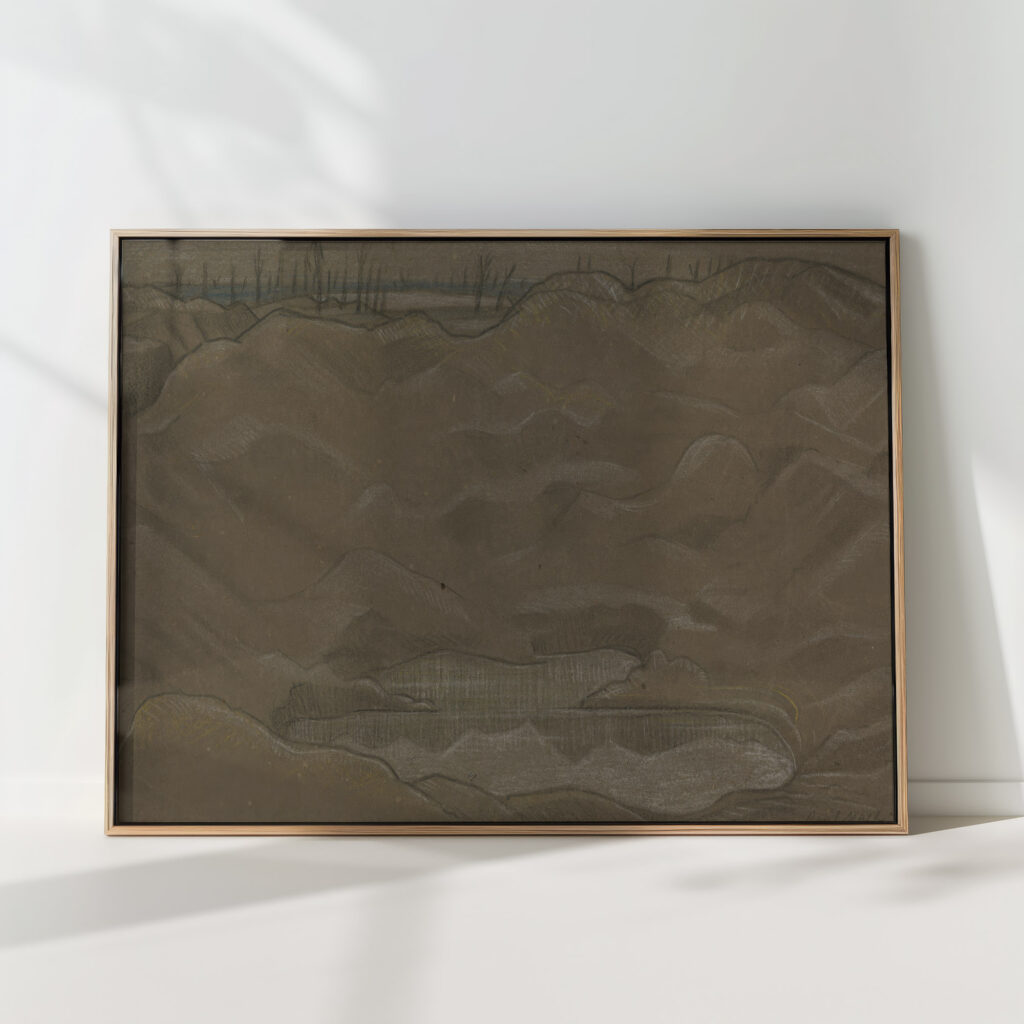 a shell crater 1918 paul nash high quality print