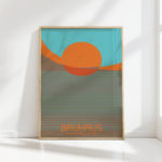 abstract bauhaus exhibition art print for modern decor