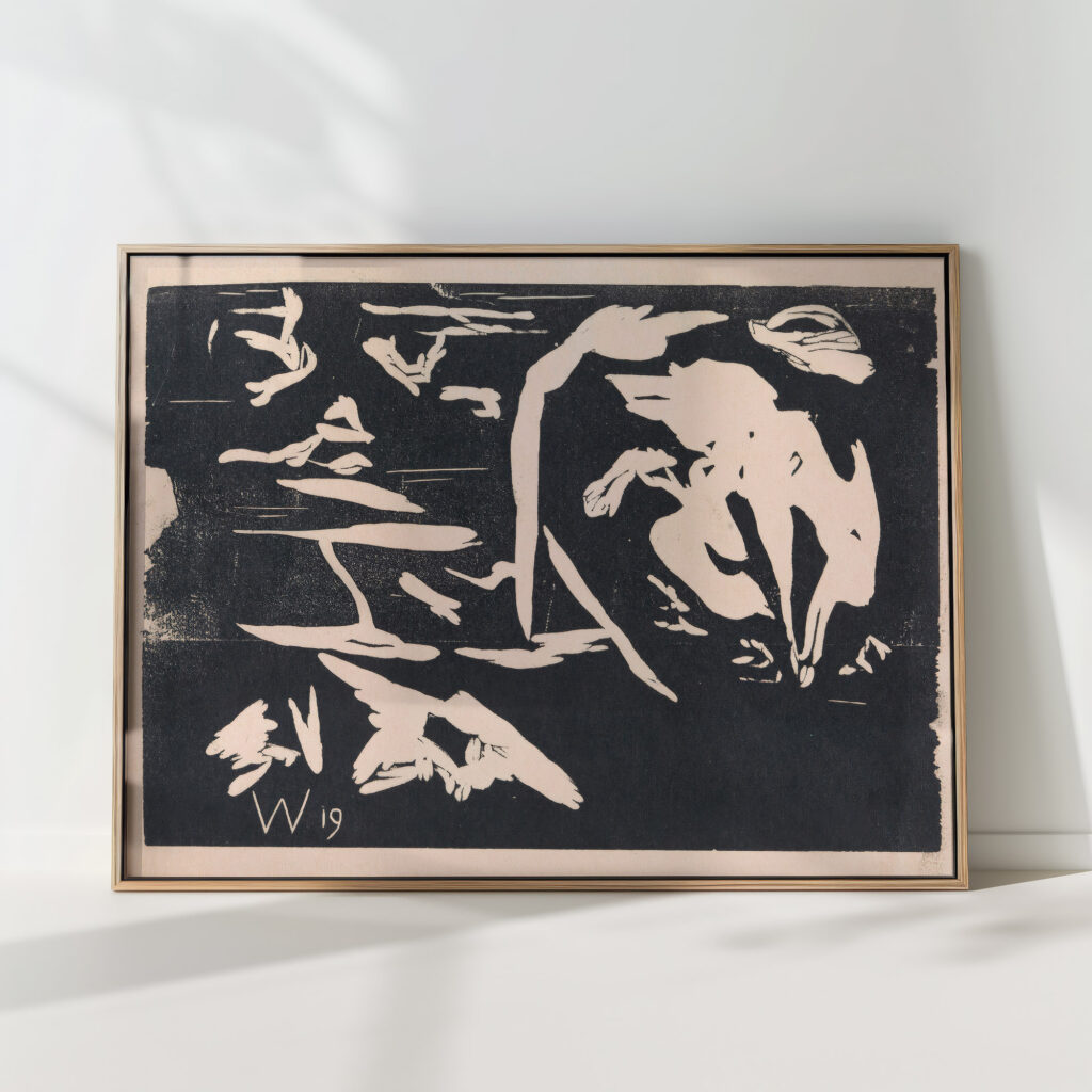 abstract composition 2 1919 erich wichmann high quality print