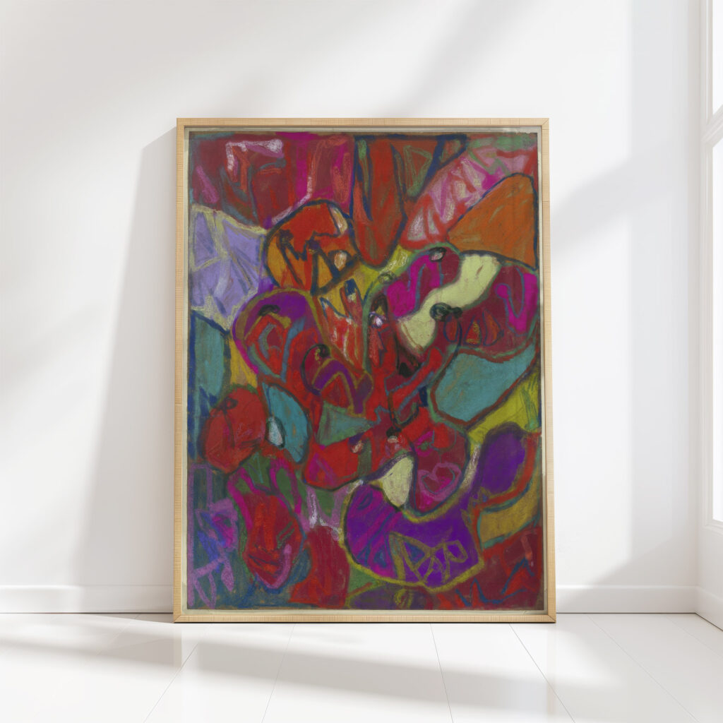 abstract composition portrait format adolf holzel high quality print