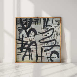 abstract composition with black lines 1937 sasza blonder high quality print