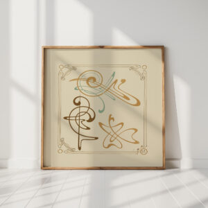 abstract design based on arabesques 1 1900 alphonse mucha high quality print