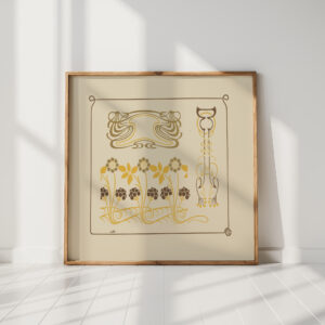 abstract design based on berries and arabesques 1900 maurice pillard verneuil high quality print