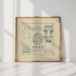 abstract design based on berries leaves grasses 1900 maurice pillard verneuil high quality print