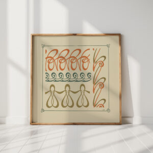 abstract design based on curvilinear shapes 2 1900 maurice pillard verneuil high quality print