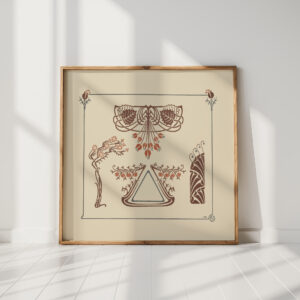 abstract design based on flowers 1900 maurice pillard verneuil high quality print