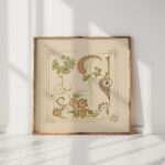 abstract design based on flowers and arabesques 1900 alphonse mucha high quality print