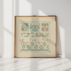 abstract design based on leaves 1900 maurice pillard verneuil high quality print