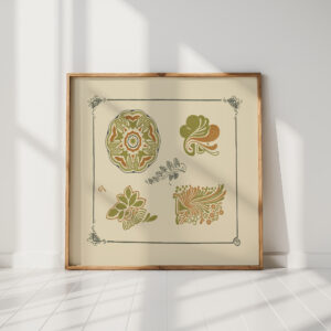 abstract design based on leaves and organic shapes 1 1900 george auriol high quality print