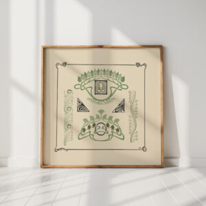 abstract design based on leaves and organic shapes 2 1900 george auriol high quality print