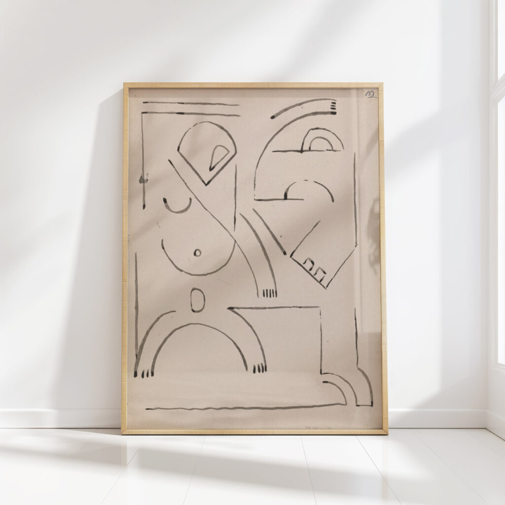 abstract figure composition 1910 1915 henri gaudier brzeska high quality print