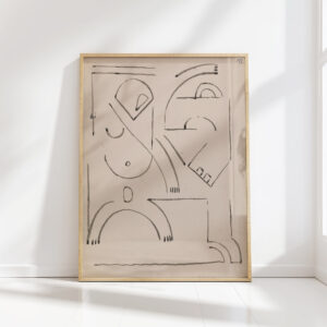 abstract figure composition 1910 1915 henri gaudier brzeska high quality print